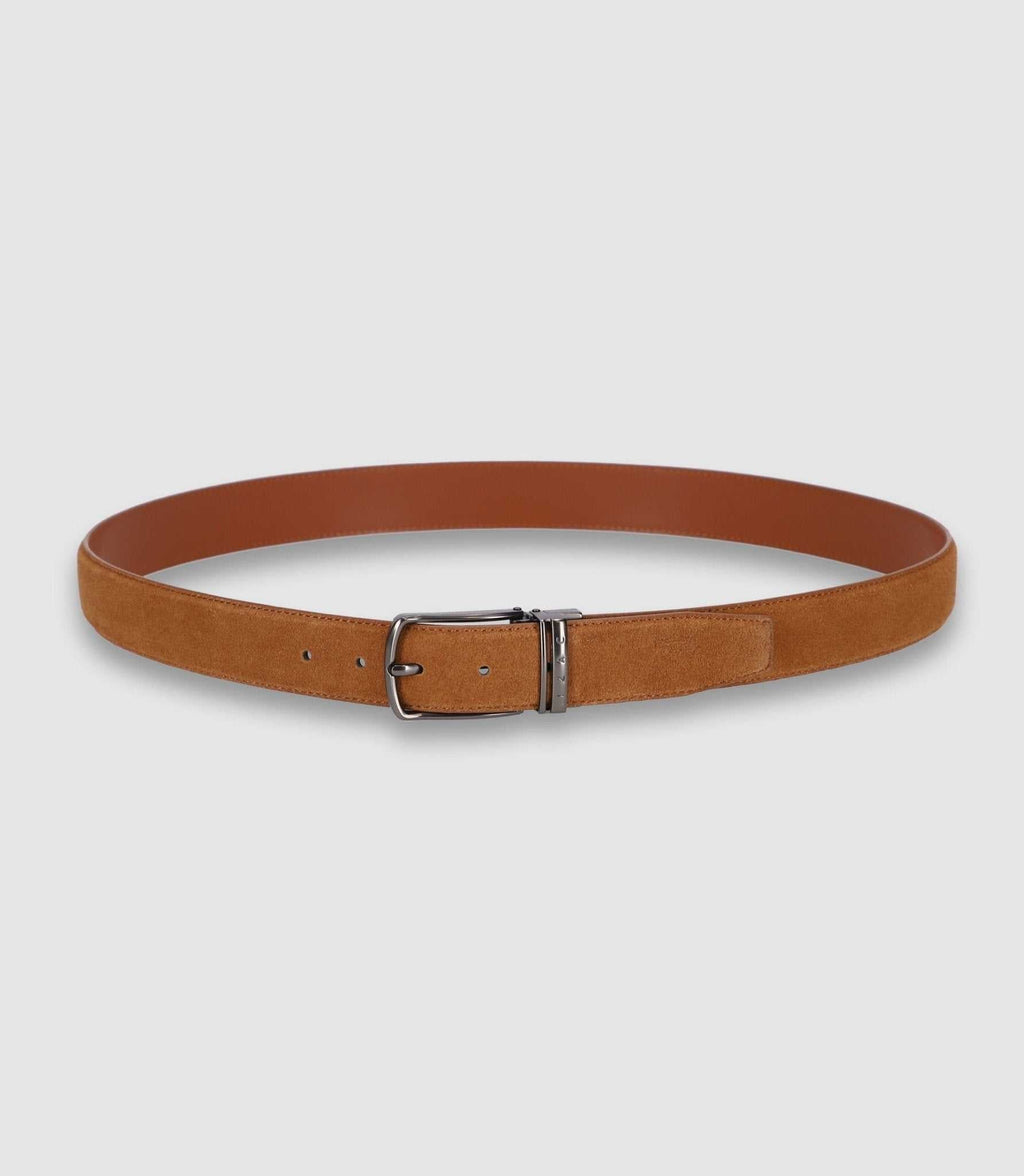 Ceinture en cuir 35mm ajustable camel CHANCE - IZAC