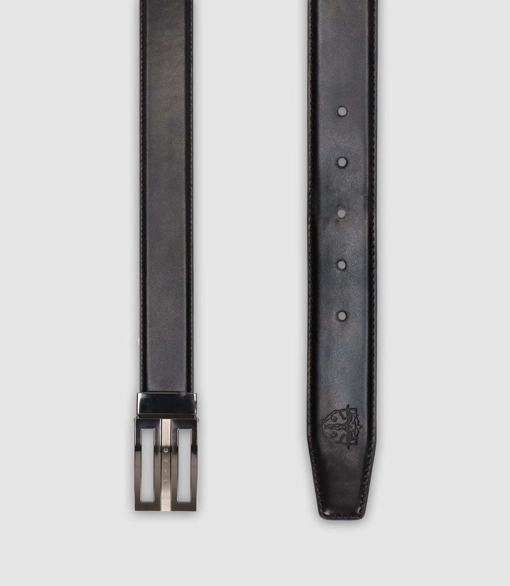 Ceinture réversible 35mm ajustable noir et marron CONIC - IZAC
