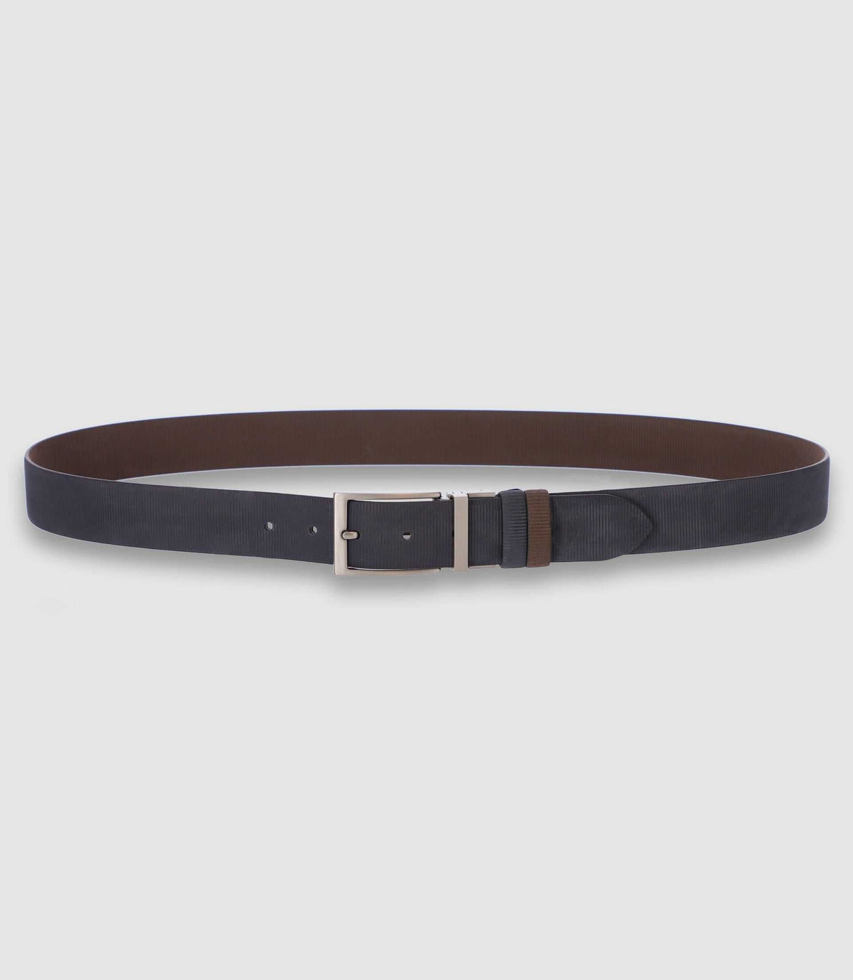 Ceinture réversible 35mm marine et marron CREPI - IZAC