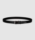 Ceinture en cuir 35mm ajustable noire CUI - IZAC