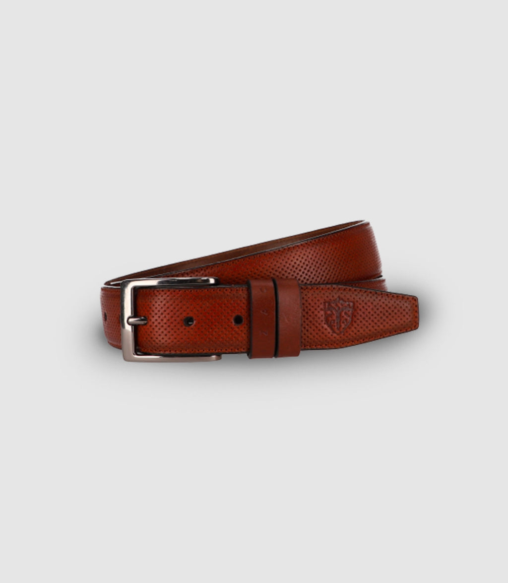 Ceinture avec boucle à ardillon camel - IZAC
