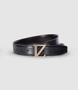 Ceinture réversible avec plaque en métal marine - IZAC