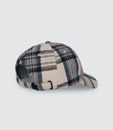 Casquette en tissu à carreaux écrue - IZAC