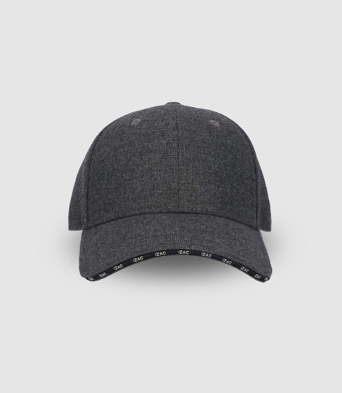 Casquette en tissu armuré anthracite - IZAC