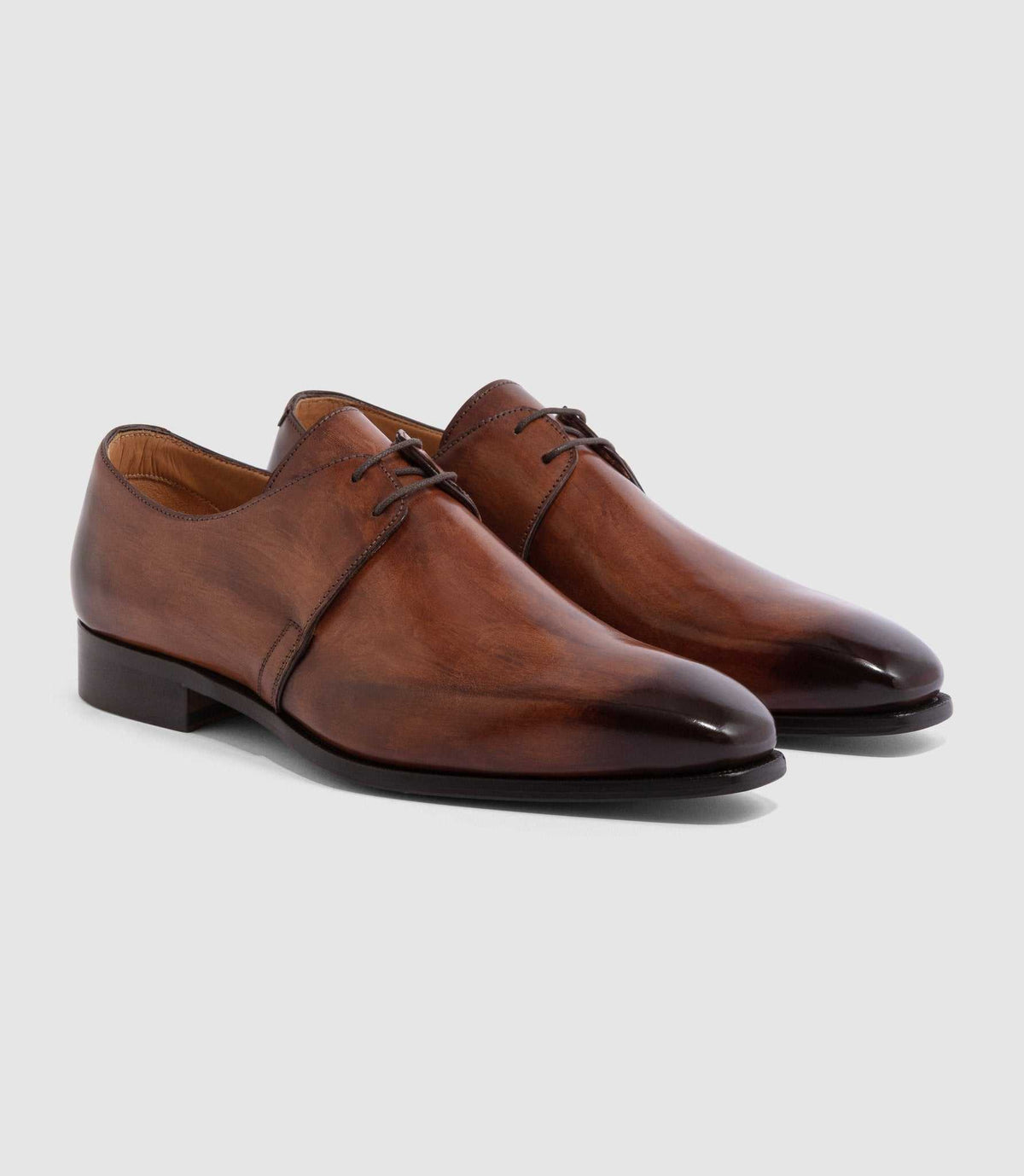 Derby cuir marron clair "Eliad" - IZAC