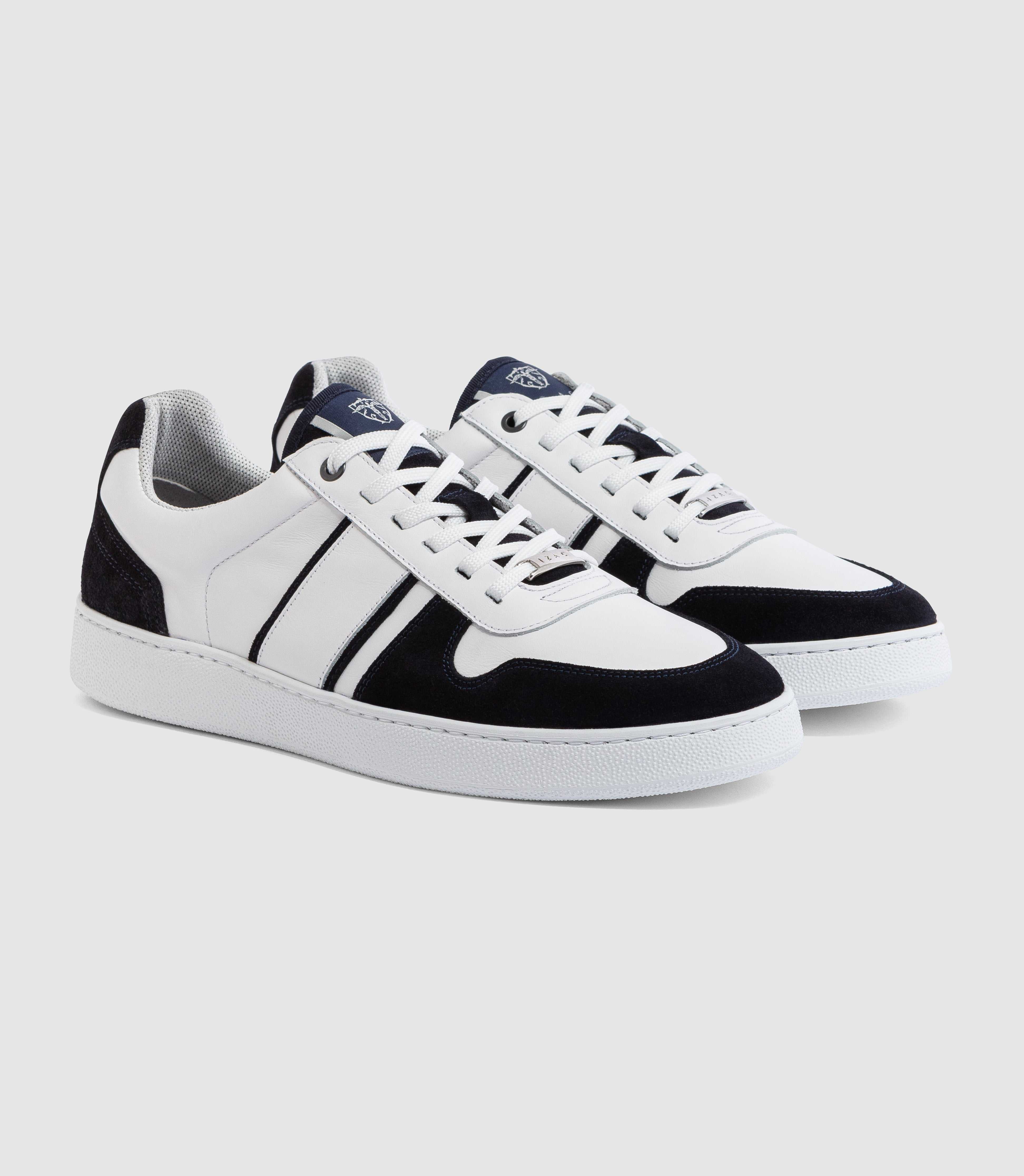 Sneakers marine - blanche "Gaspard" - IZAC