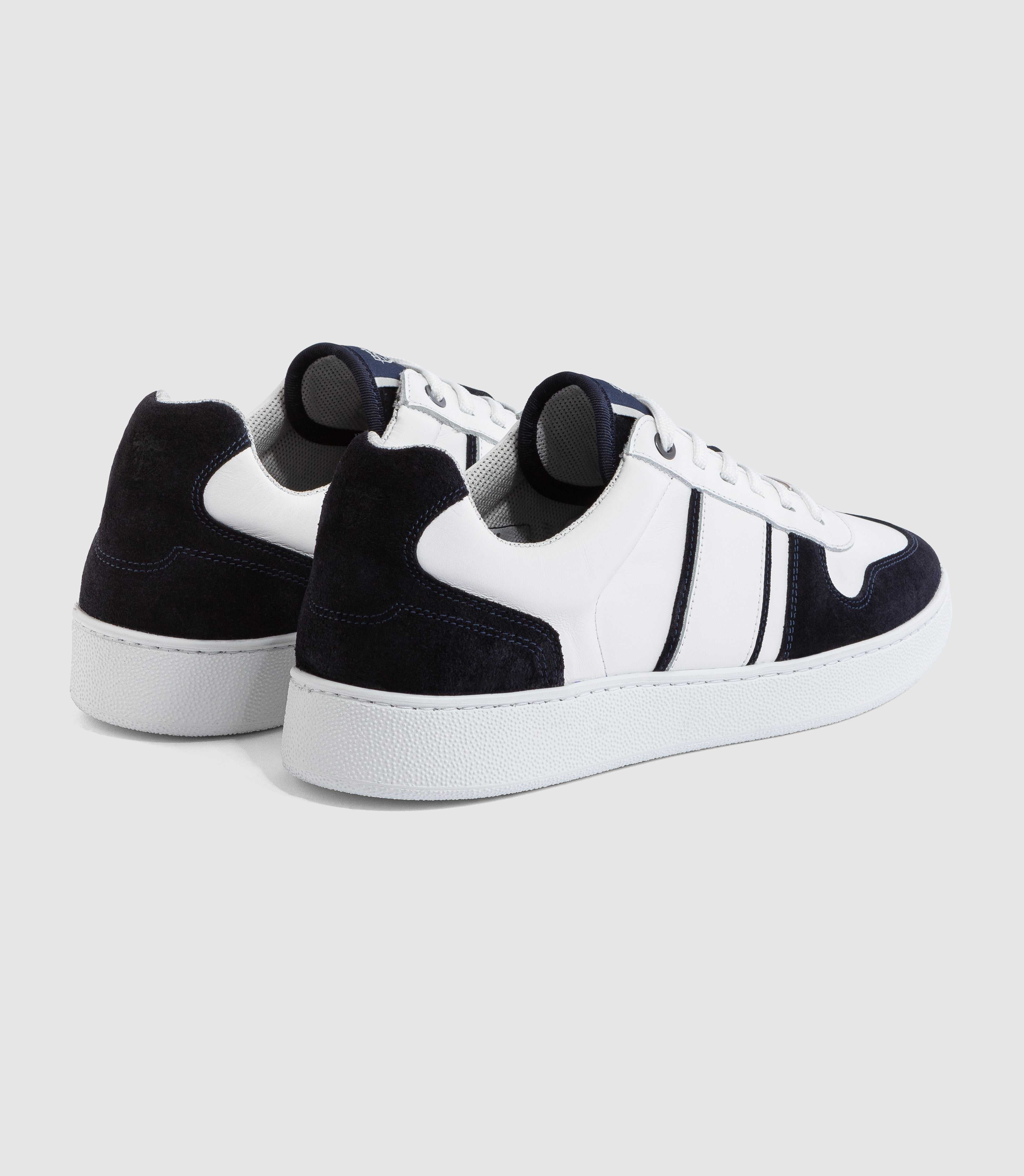 Sneakers marine - blanche "Gaspard" - IZAC