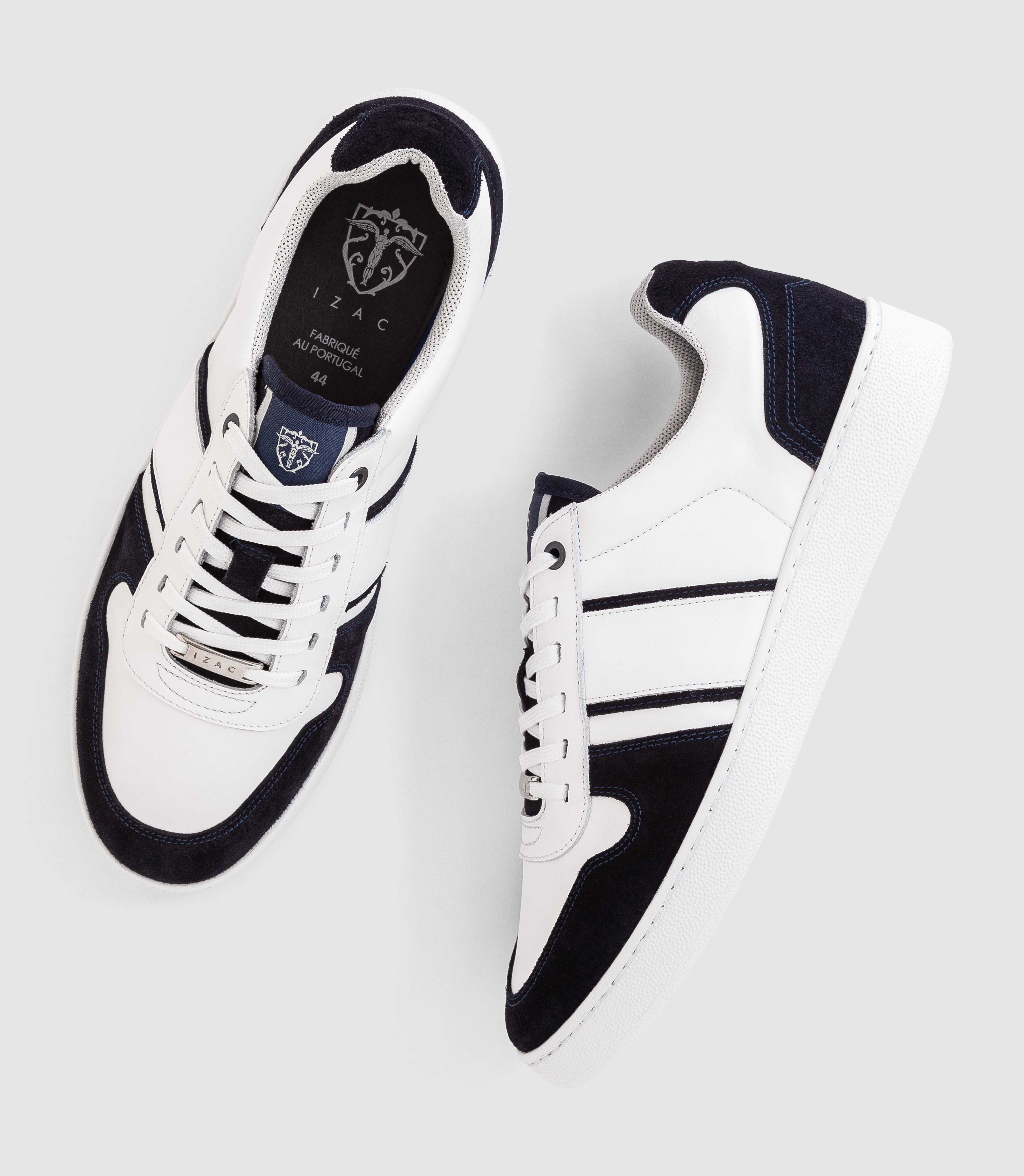 Sneakers marine - blanche "Gaspard" - IZAC