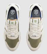 Sneakers taupe et kaki "Edisson" - IZAC