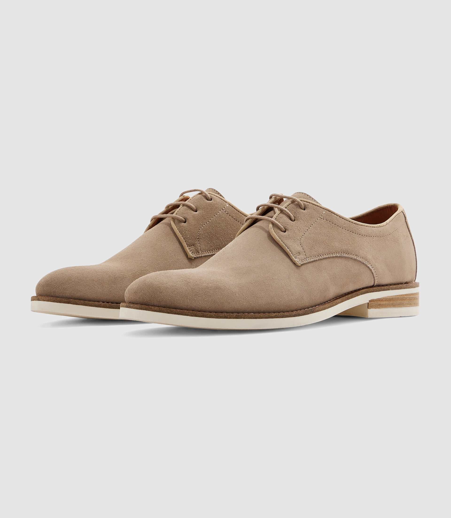 Derby en suède beige "Emerico" - IZAC