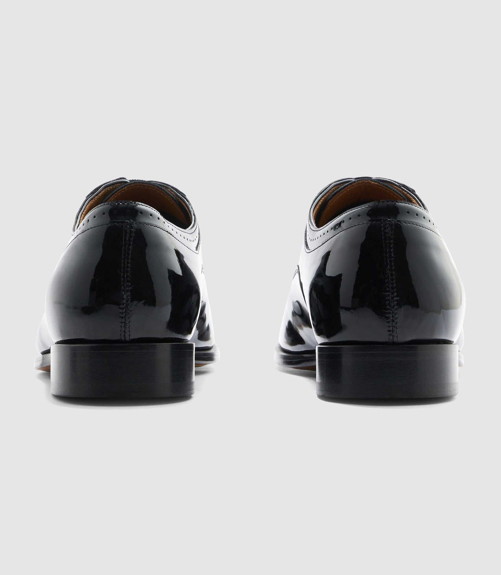 Richelieu couture noir - vernis "Enrico" - IZAC