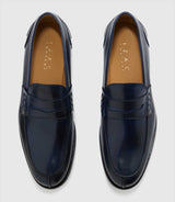 Mocassin couture marine "Erasmus" - IZAC