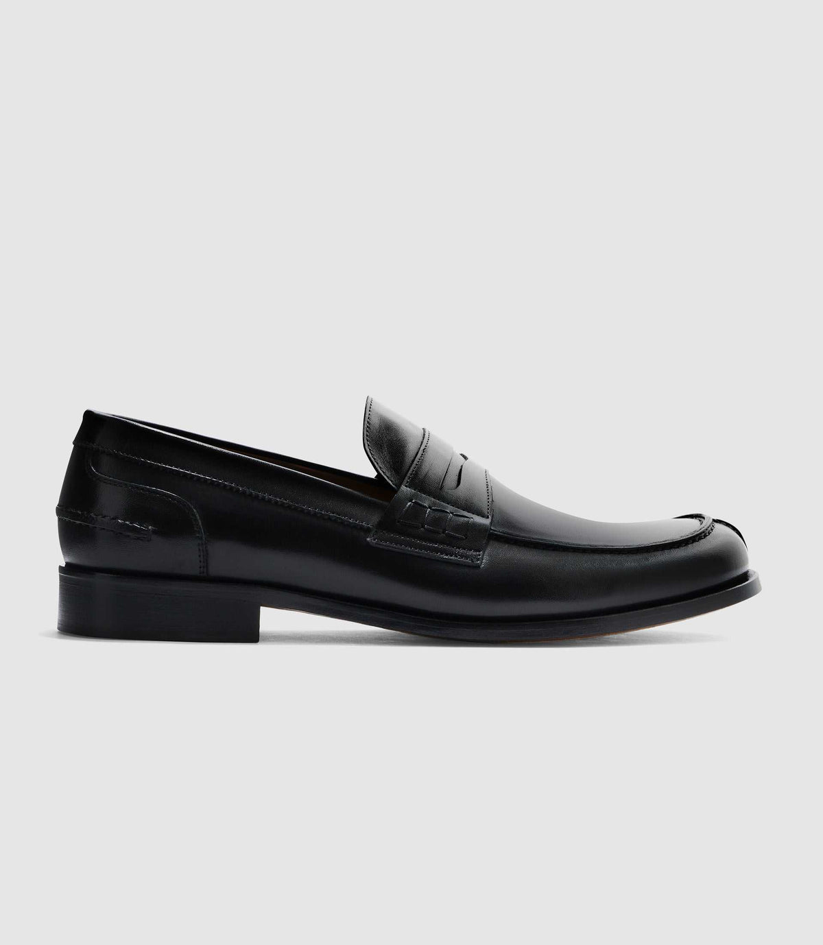 Mocassin couture noir "Erasmus" - IZAC