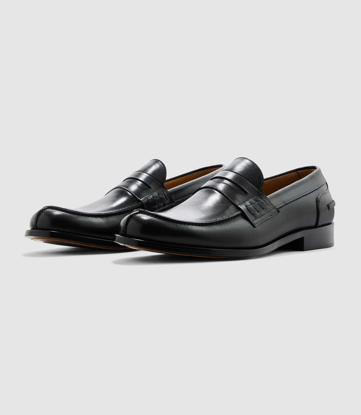 Mocassin couture noir "Erasmus" - IZAC