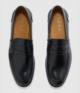 Mocassin couture noir "Erasmus" - IZAC