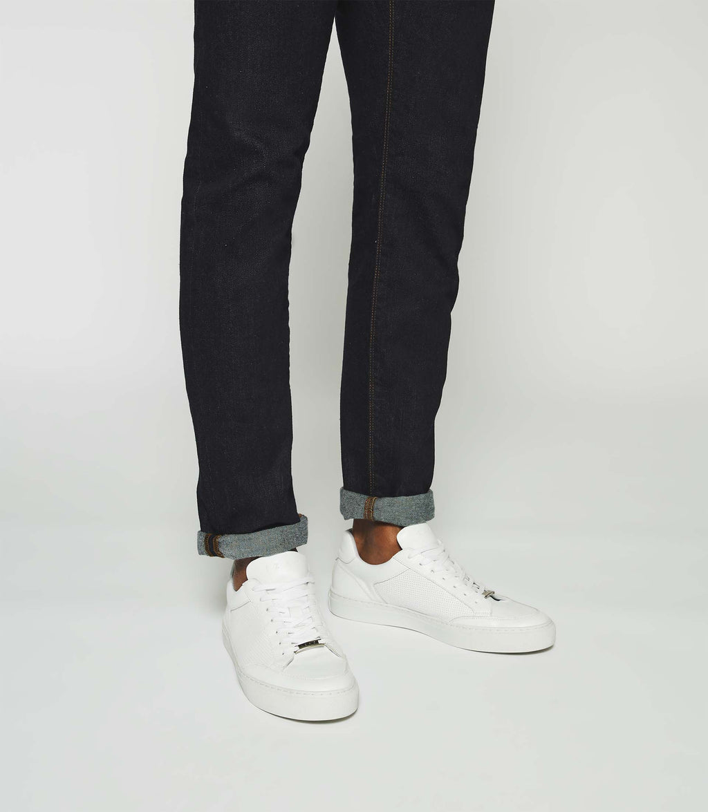 Sneakers en cuir blanches ERIC - IZAC