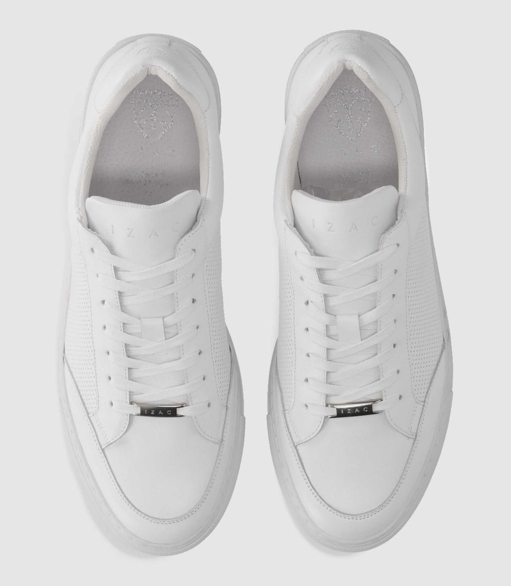 Sneakers en cuir blanches ERIC - IZAC