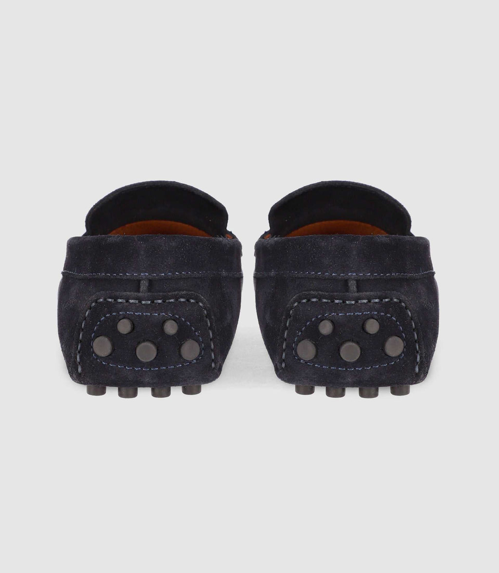 Mocassin en croute velours MARINE - IZAC