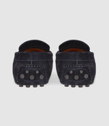 Mocassin en croute velours MARINE - IZAC