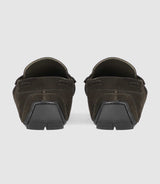 Mocassins en velours kaki - IZAC