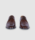 Chaussures derby en cuir marron - IZAC
