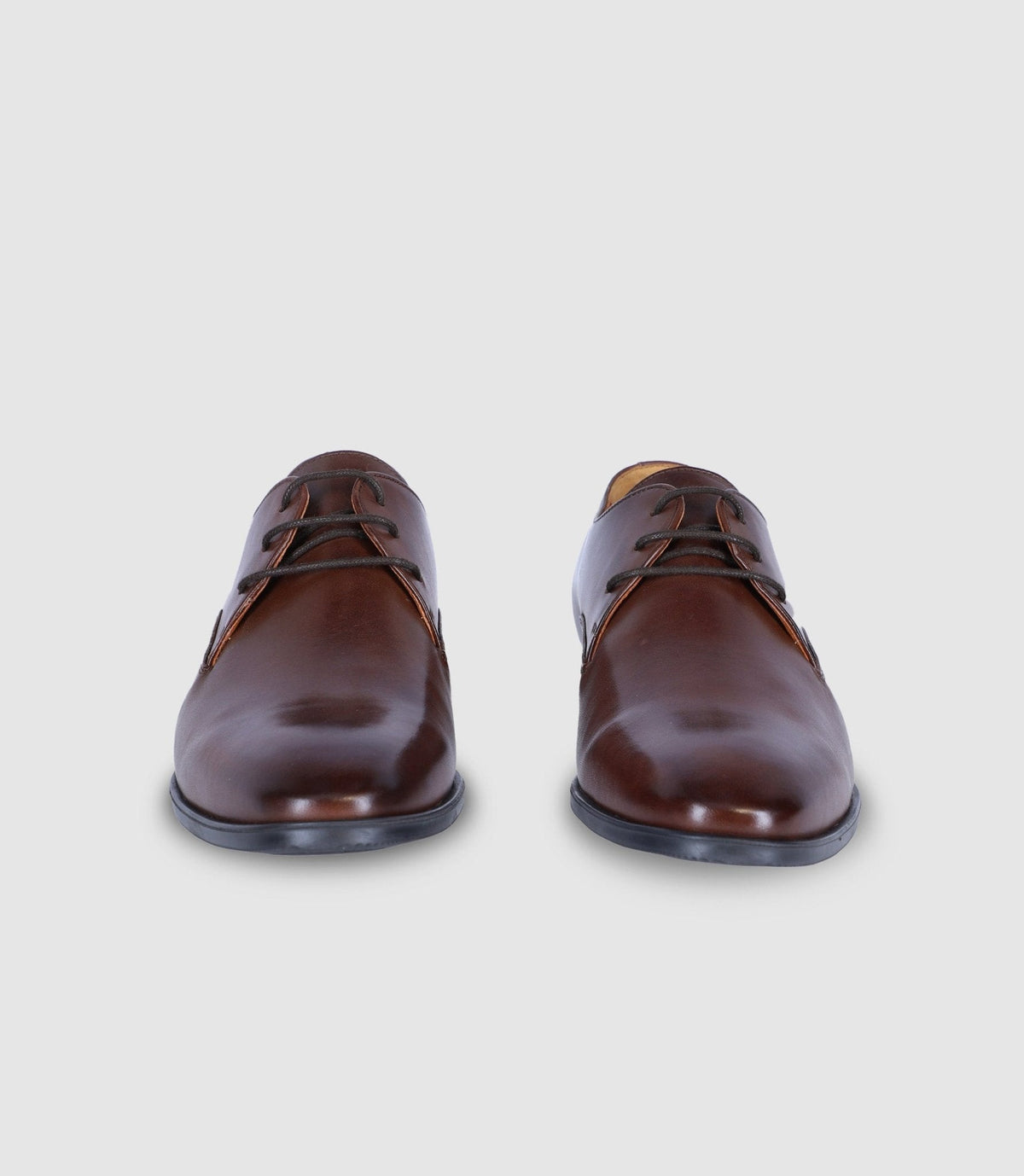 Chaussures derby en cuir marron - IZAC