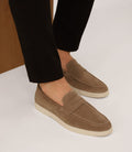 Mocassin en daim beige - IZAC