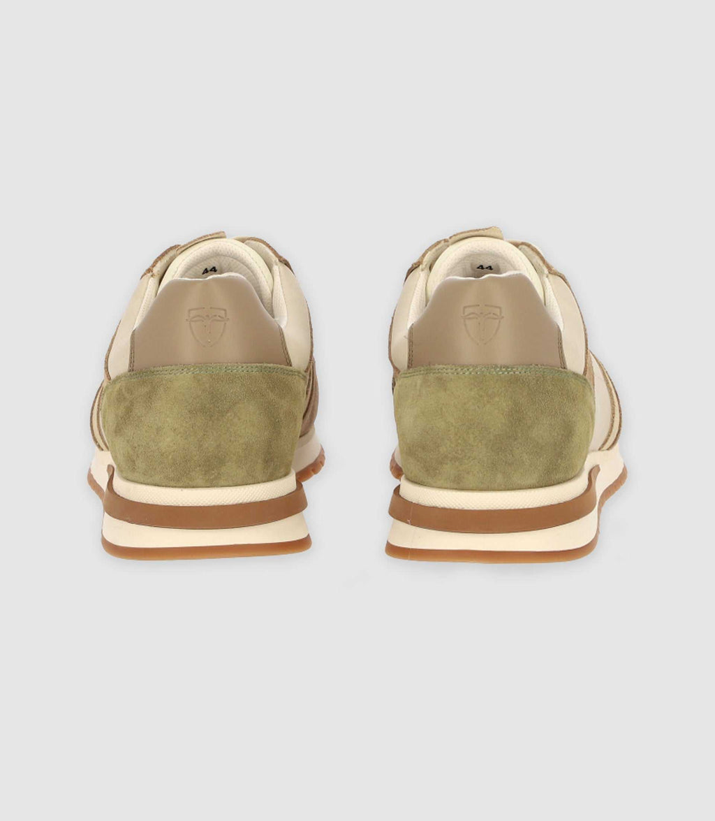 Sneakers beige et kaki - IZAC