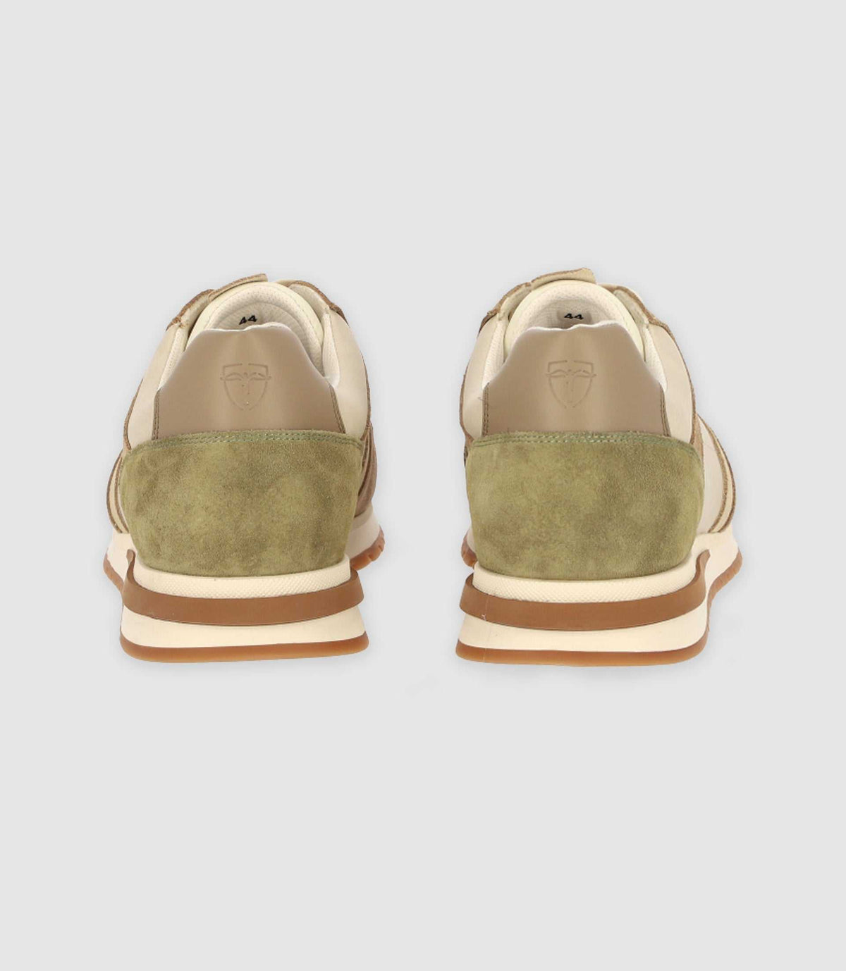 Sneakers beige et kaki - IZAC