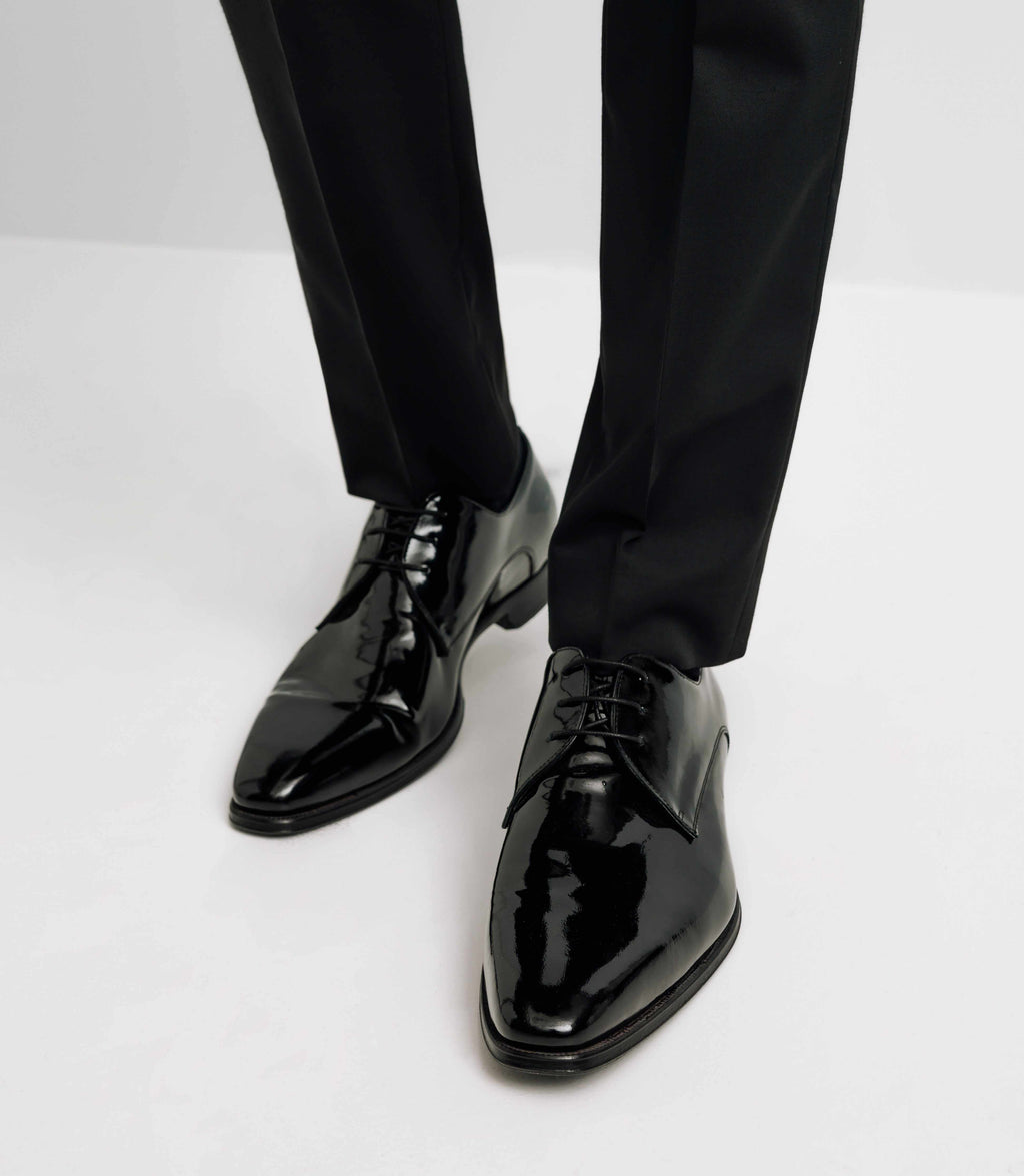 Chaussure derby vernis noires - IZAC