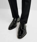 Chaussure derby vernis noires - IZAC