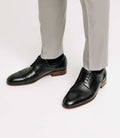 Chaussures derby en cuir noires - IZAC