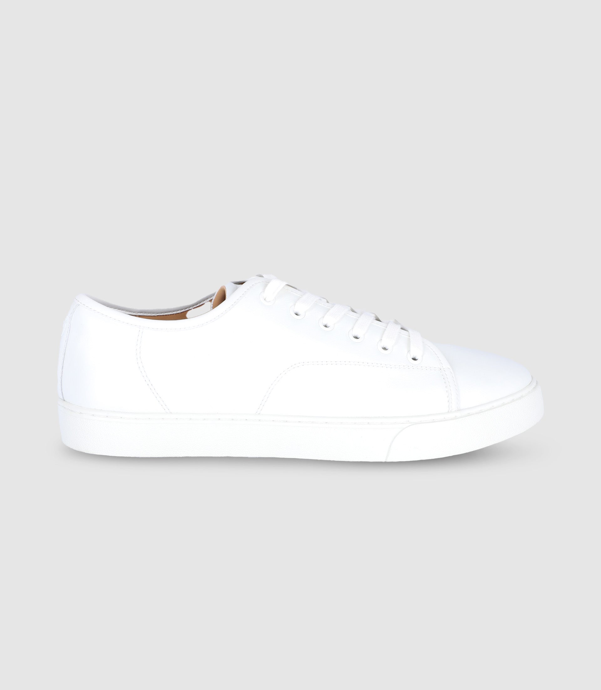 Baskets à lacets en cuir blanches - IZAC