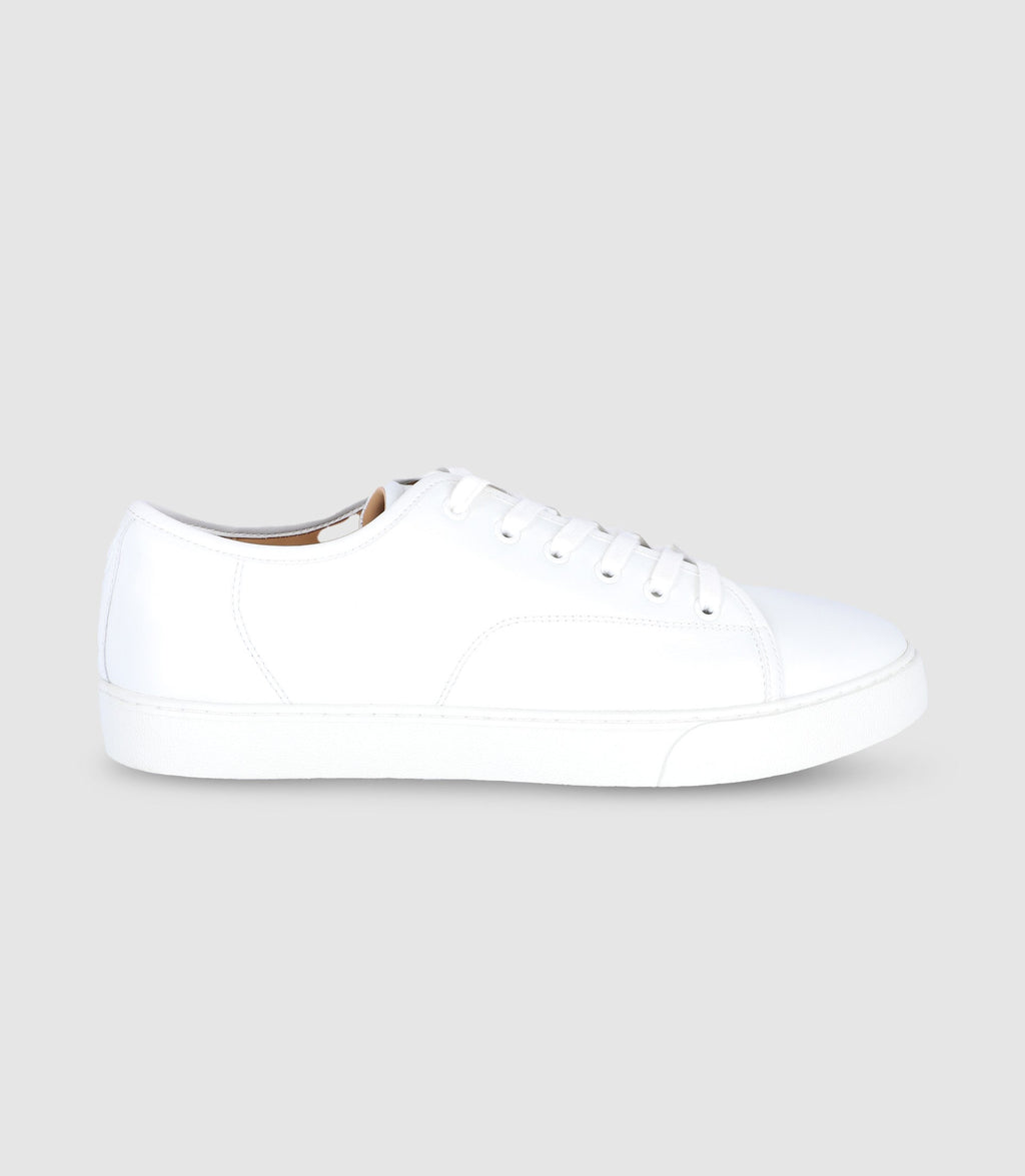 Baskets à lacets en cuir blanches - IZAC