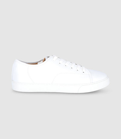 Baskets à lacets en cuir blanches - IZAC