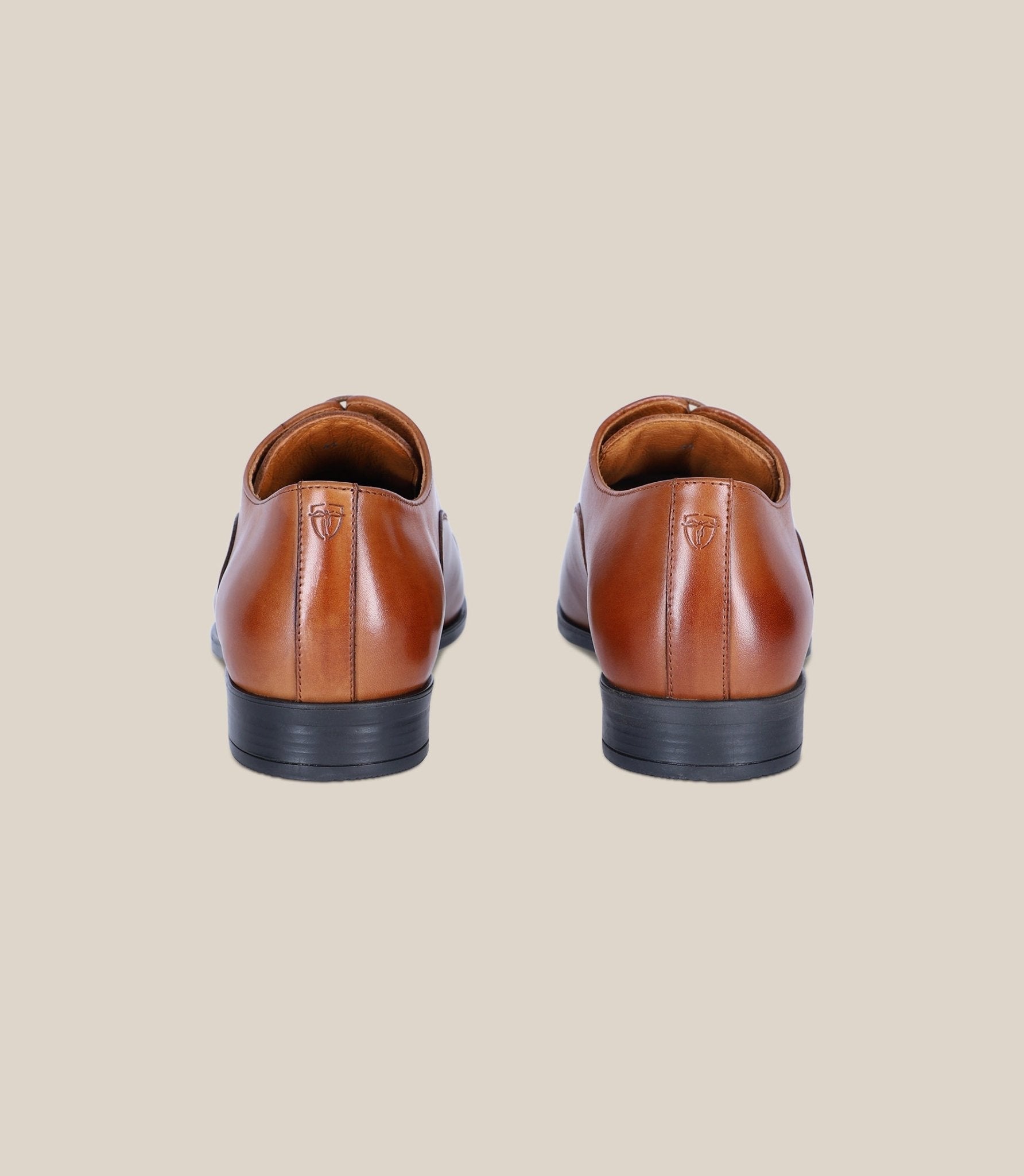 Chaussures richelieu en cuir marron - IZAC