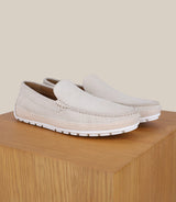 Mocassin en daim ecru - IZAC