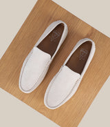 Mocassin en daim ecru - IZAC