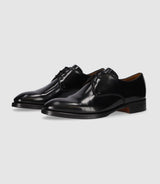 Derby couture en cuir noir ODILLE - IZAC