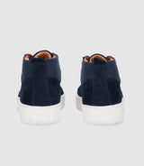Sneakers en cuir lisse marine OMAR - IZAC