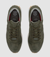 Sneakers en cuir kaki OTTO - IZAC