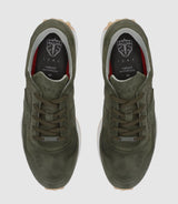 Sneakers en cuir kaki OTTO - IZAC