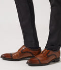 Derby couture en cuir marron clair OCTAVE - IZAC