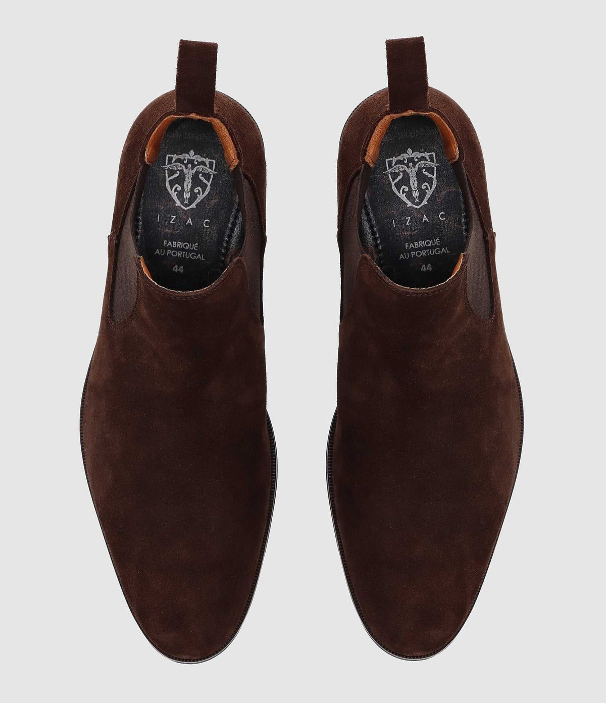 Bottines élastiques en suède marron OPHELI - IZAC