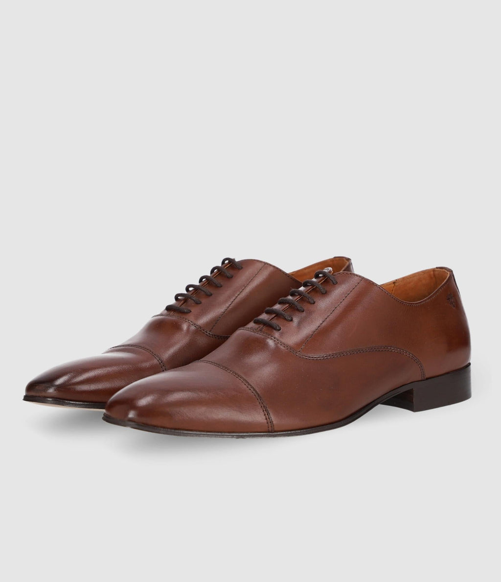 Richelieu en cuir marron OREGON - IZAC