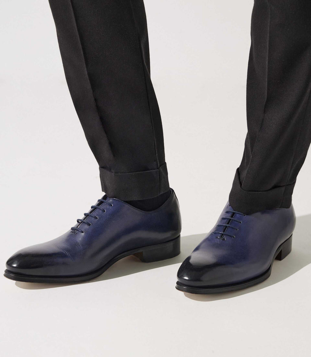 Richelieu en cuir marine OTHELO - IZAC