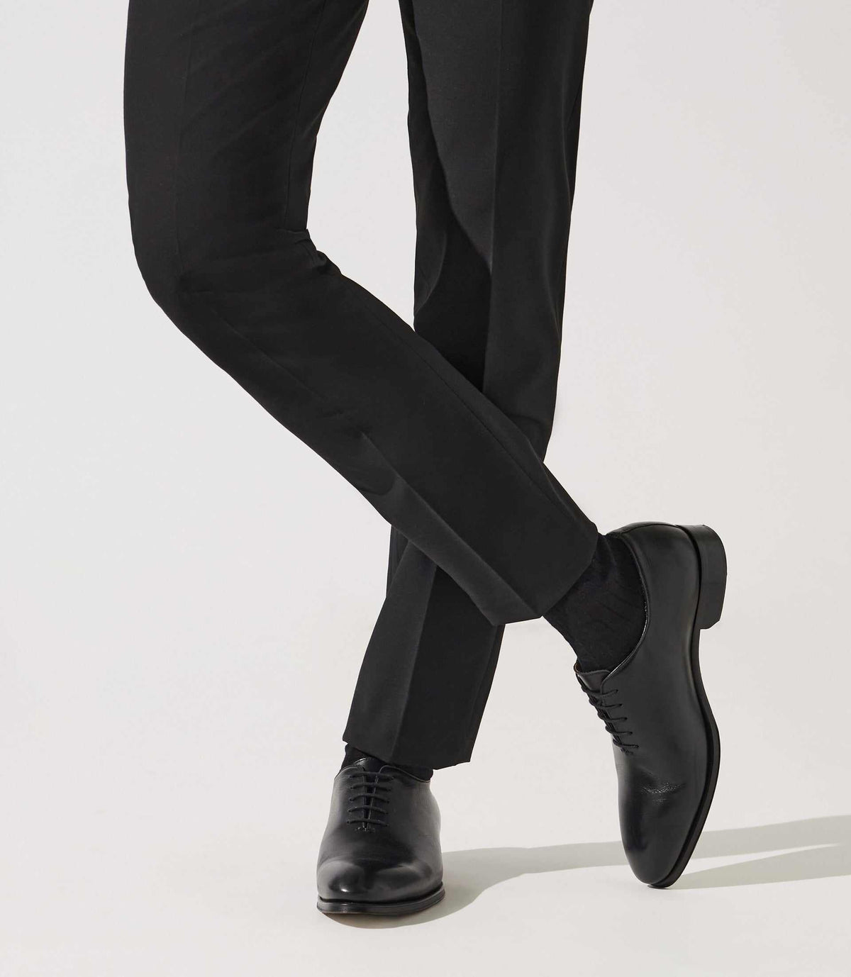 Richelieu en cuir noir OTHELO - IZAC