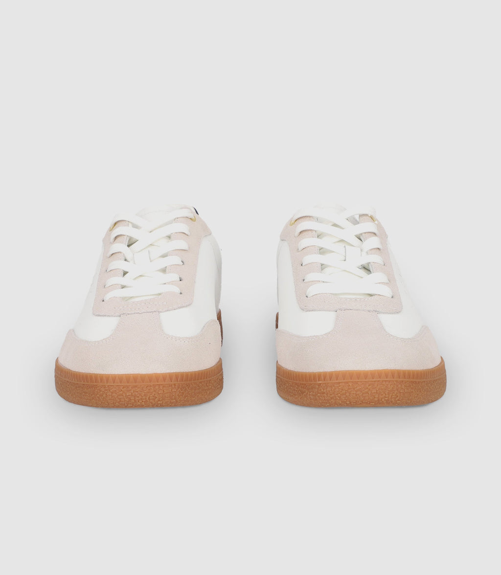 Chaussures sneakers en cuir avec logo blanches - IZAC