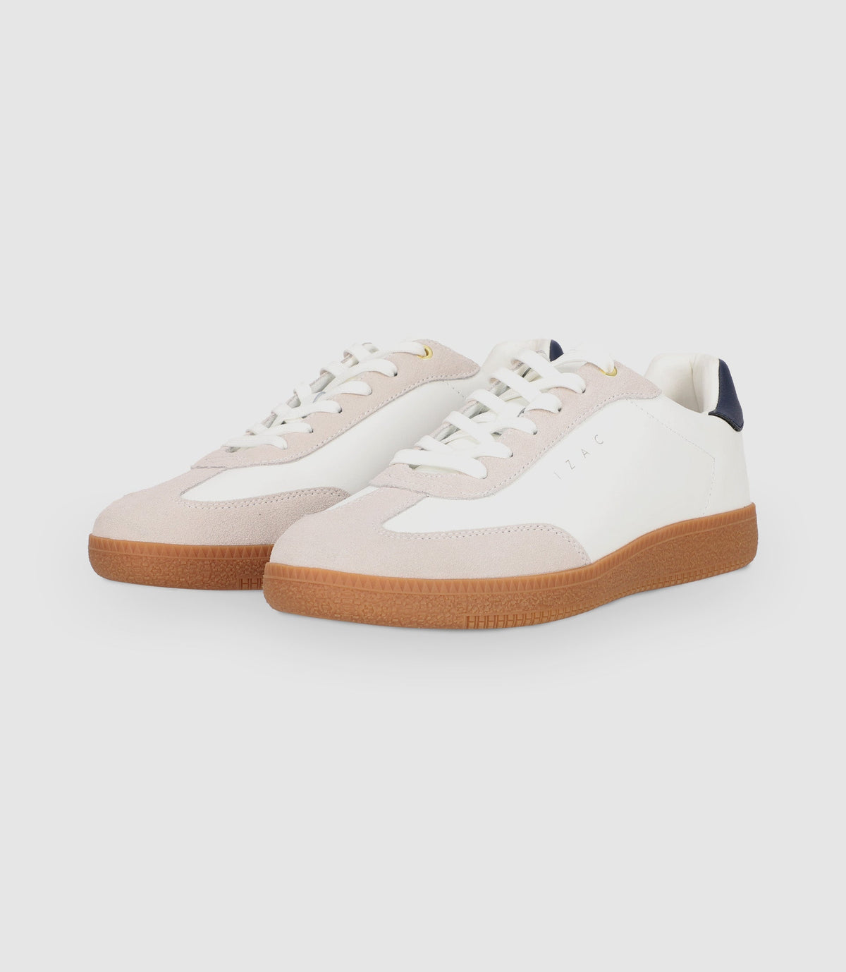 Chaussures sneakers en cuir avec logo blanches - IZAC