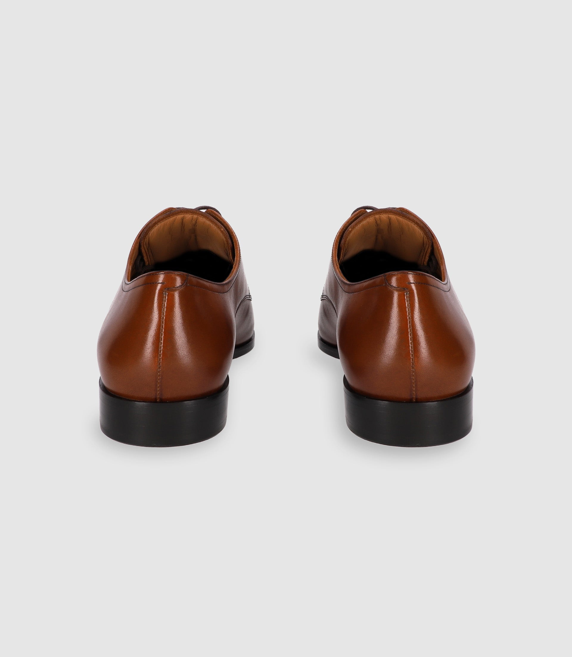 Chaussures derby en cuir marron - IZAC